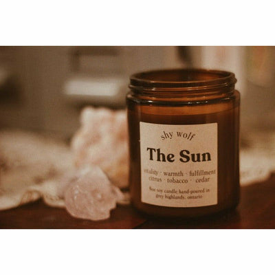 The Sun Tarot Candle | Shy Wolf Candles | Shop a selection of home fragrance at boogie + birdie