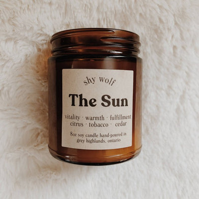The Sun Tarot Candle | Shy Wolf Candles | Shop a selection of home fragrance at boogie + birdie