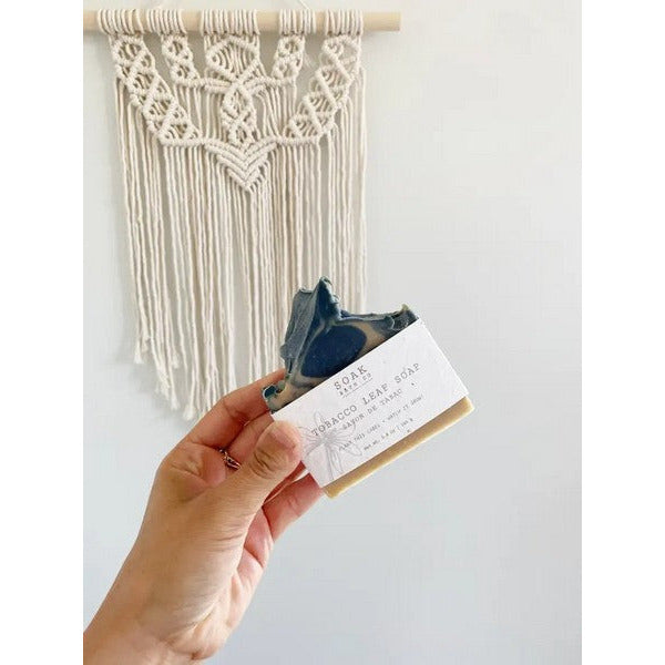 Tobacco Leaf Soap | Soak Bath Co. | Shop a selection of handmade bath products at boogie + birdie