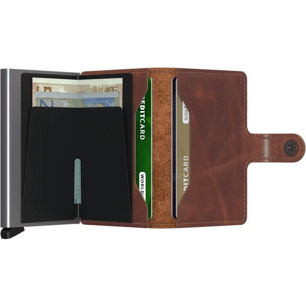 Vintage Brown SECRID Miniwallet | Shop wallets at boogie + birdie in Ottawa.
