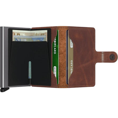 Vintage Brown SECRID Miniwallet | Shop wallets at boogie + birdie in Ottawa.
