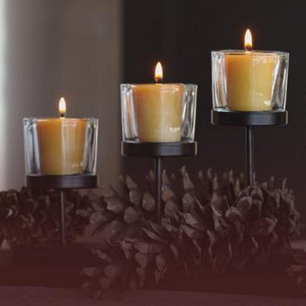 2" Natural Beeswax Votive Candle | Honey Candles | Shop a selection of candles at boogie + birdie
