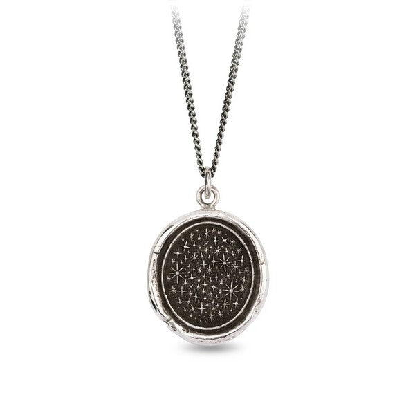 Silver We Are Stardust Pyrrha Talisman Necklace | Shop Pyrrha Talisman necklaces at boogie + birdie in Ottawa.