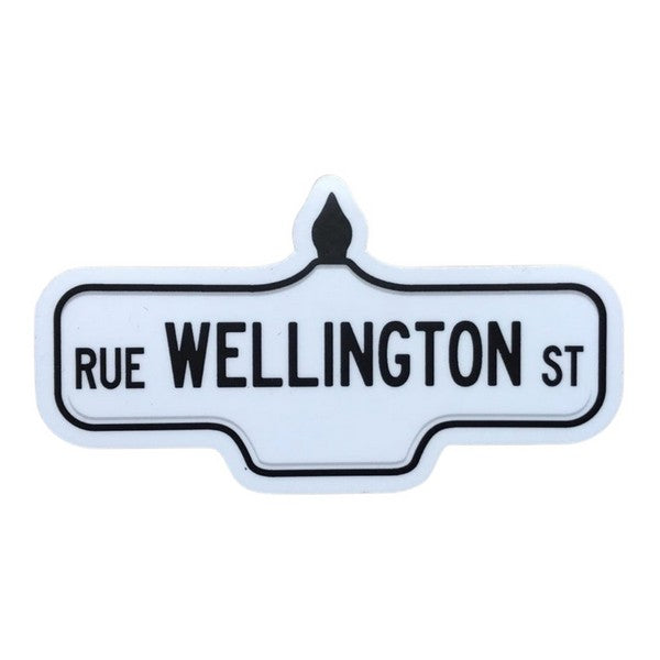 Wellington Street Sign Sticker - Damn Fine Prints - boogie + birdie