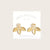 White Gold Leaf Ear Jackets | Birch Jewellery | boogie + birdie