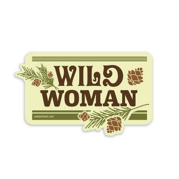 Wild Woman Sticker | Shop stickers at boogie + birdie in Ottawa.
