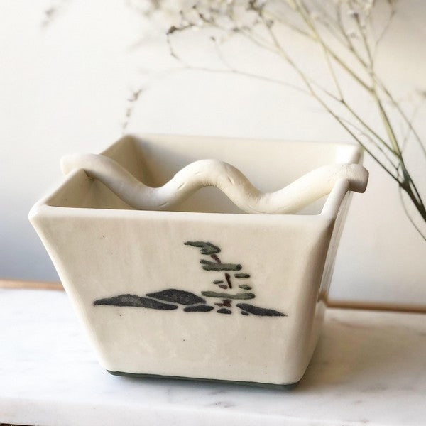 Windswept Rocks Mosquito Coil Bowl | Pottery | boogie + birdie

