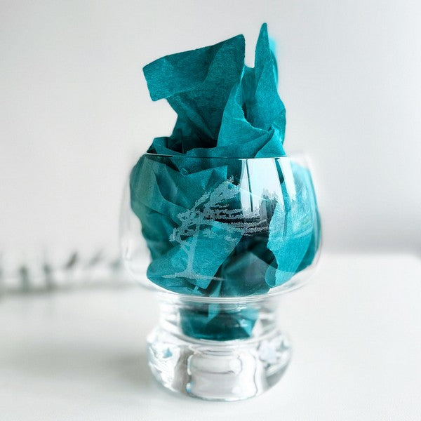Windswept Tree Etched Whiskey Glass | Euro Accents | boogie + birdie