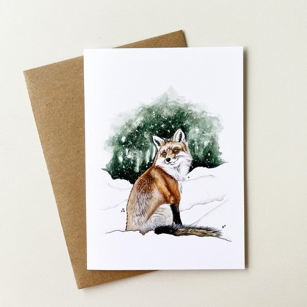 Winter Fox Card