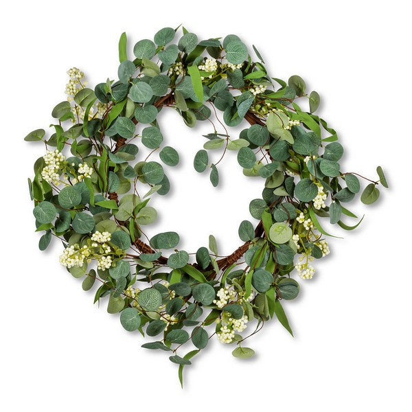 Eucalyptus Flower Wreath | Shop a selection of home goods at boogie + birdie