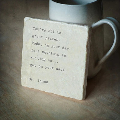 You're Off Marble Coasters | Shop Cedar Mountain Studios at boogie + birdie in Ottawa.